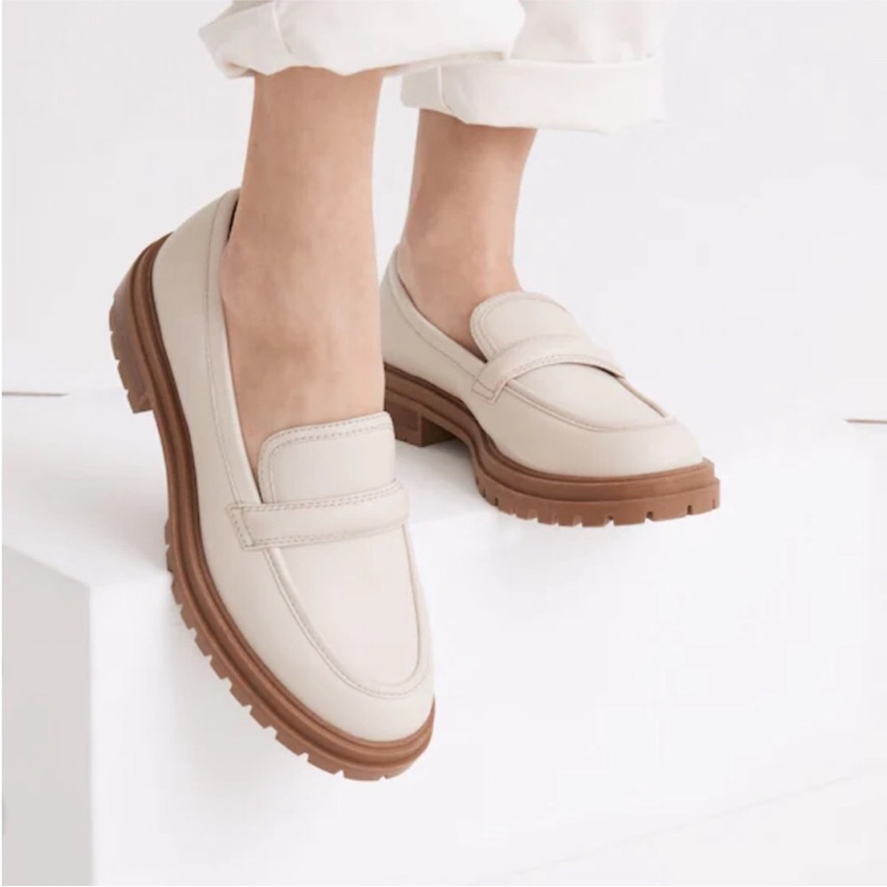 Madewell The Bradley Lugsole Loafer in Leather Harvest Moon